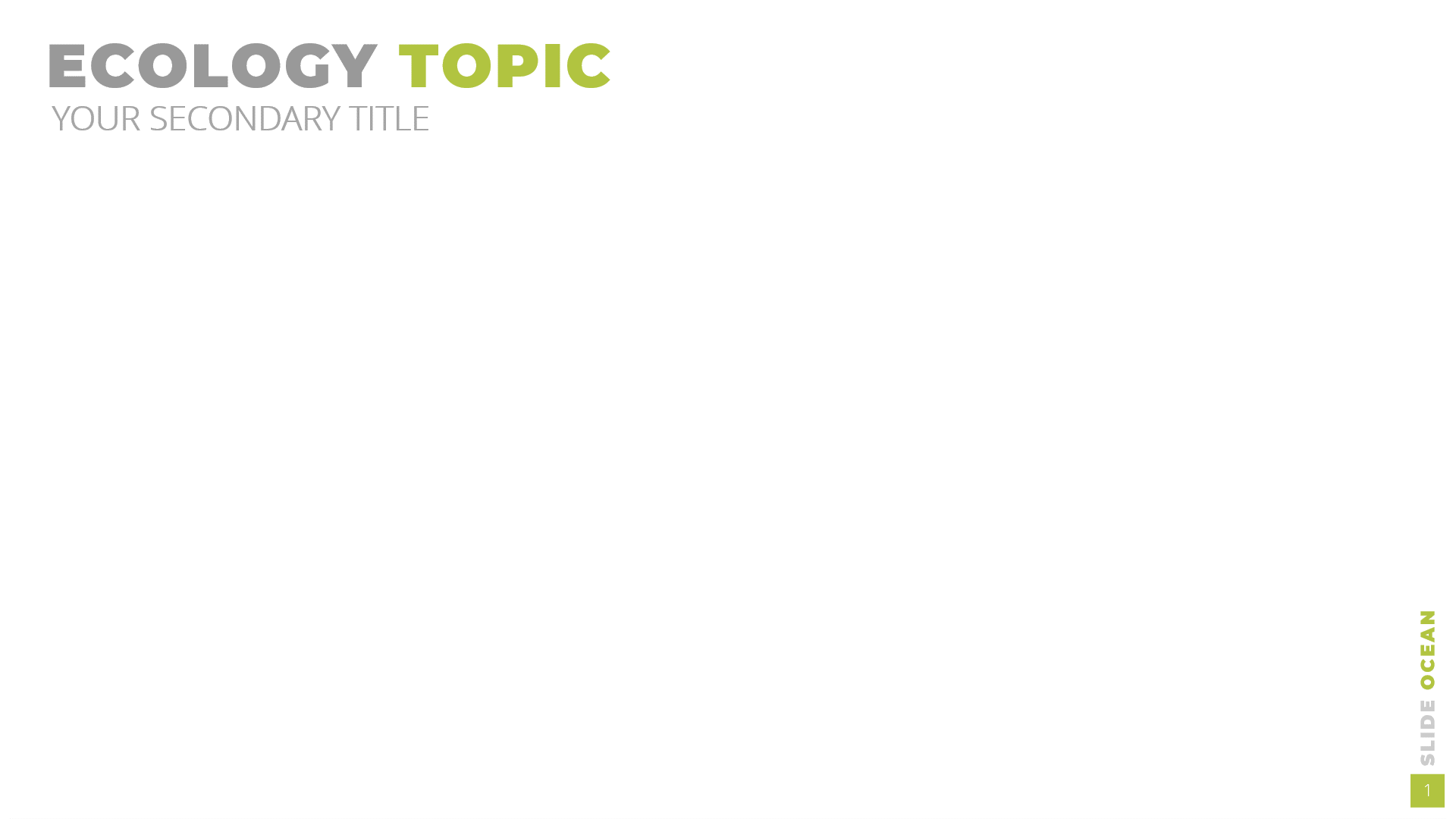 Ecology Infographic animation
