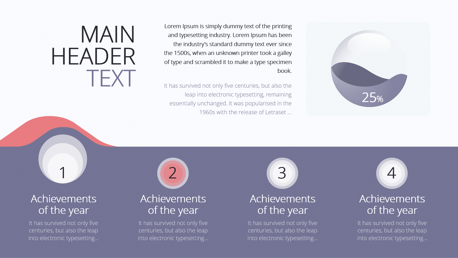 Menu Bars Infographic animation