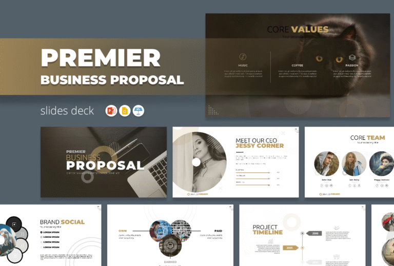 Premier Business Proposal cover