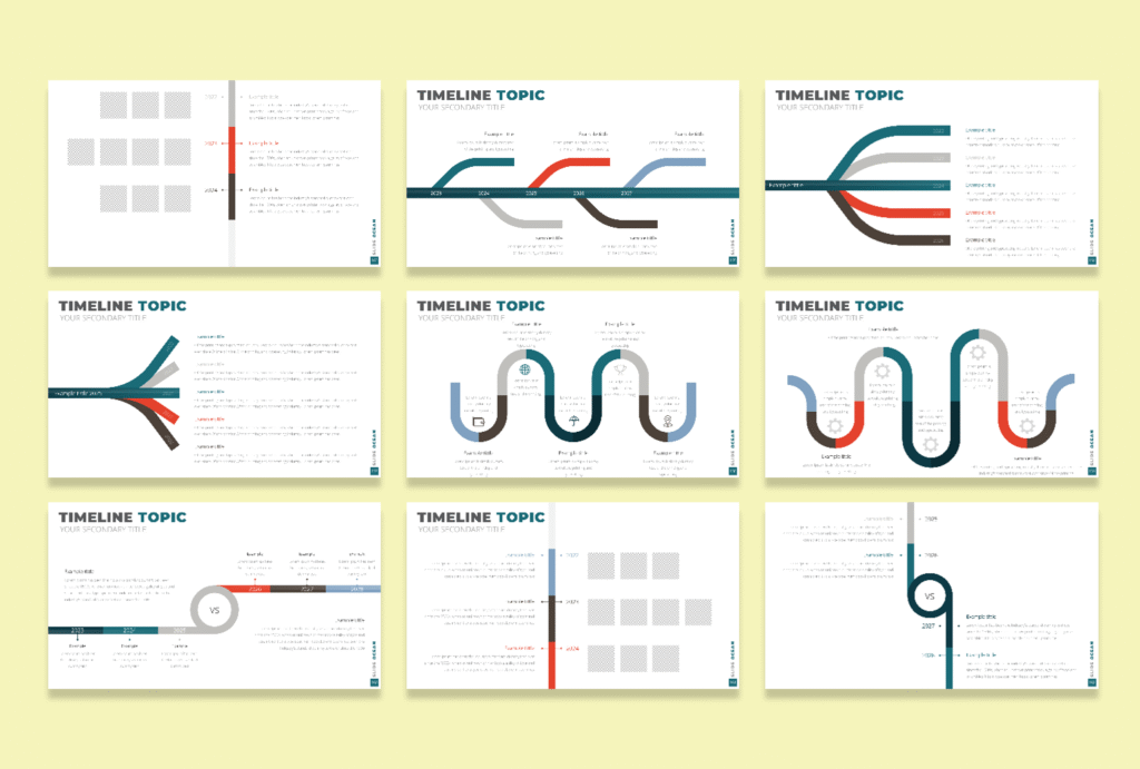 Timeline Infographic - Slide Ocean - Mẫu Powerpoint Chuyên Nghiệp