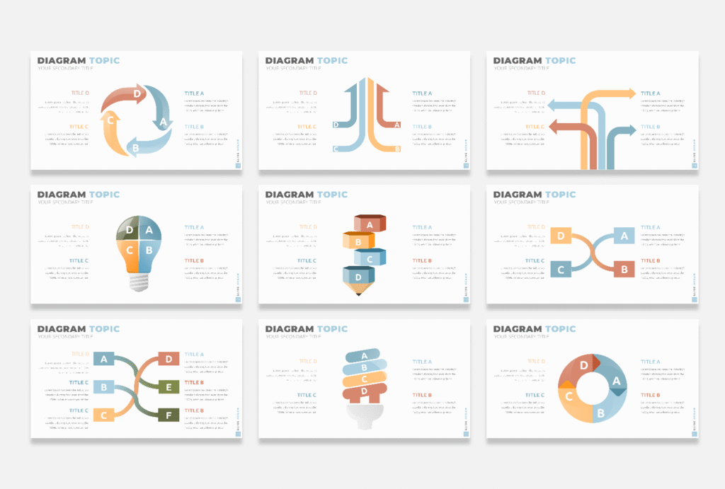 Visual Powerpoint Digrams Diagrams Infographic - Slide Ocean - Mẫu Powerpoint Chuyên Nghiệp