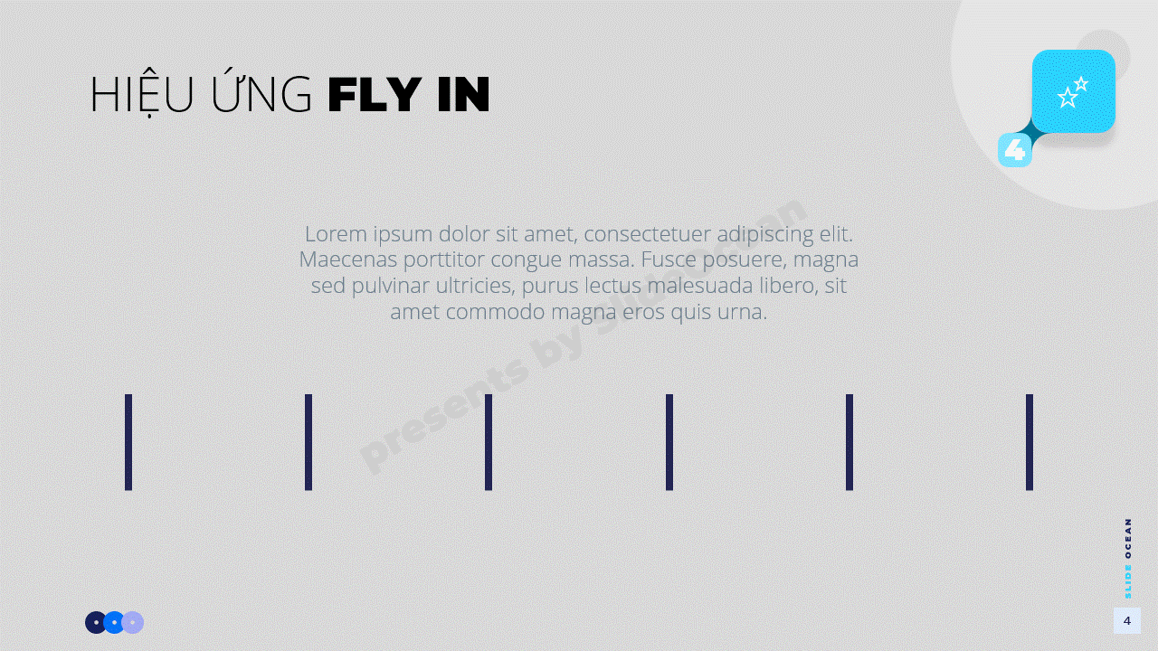 Hiệu ứng động Chuyên Nghiệp Trong PowerPoint - Fly In Animation