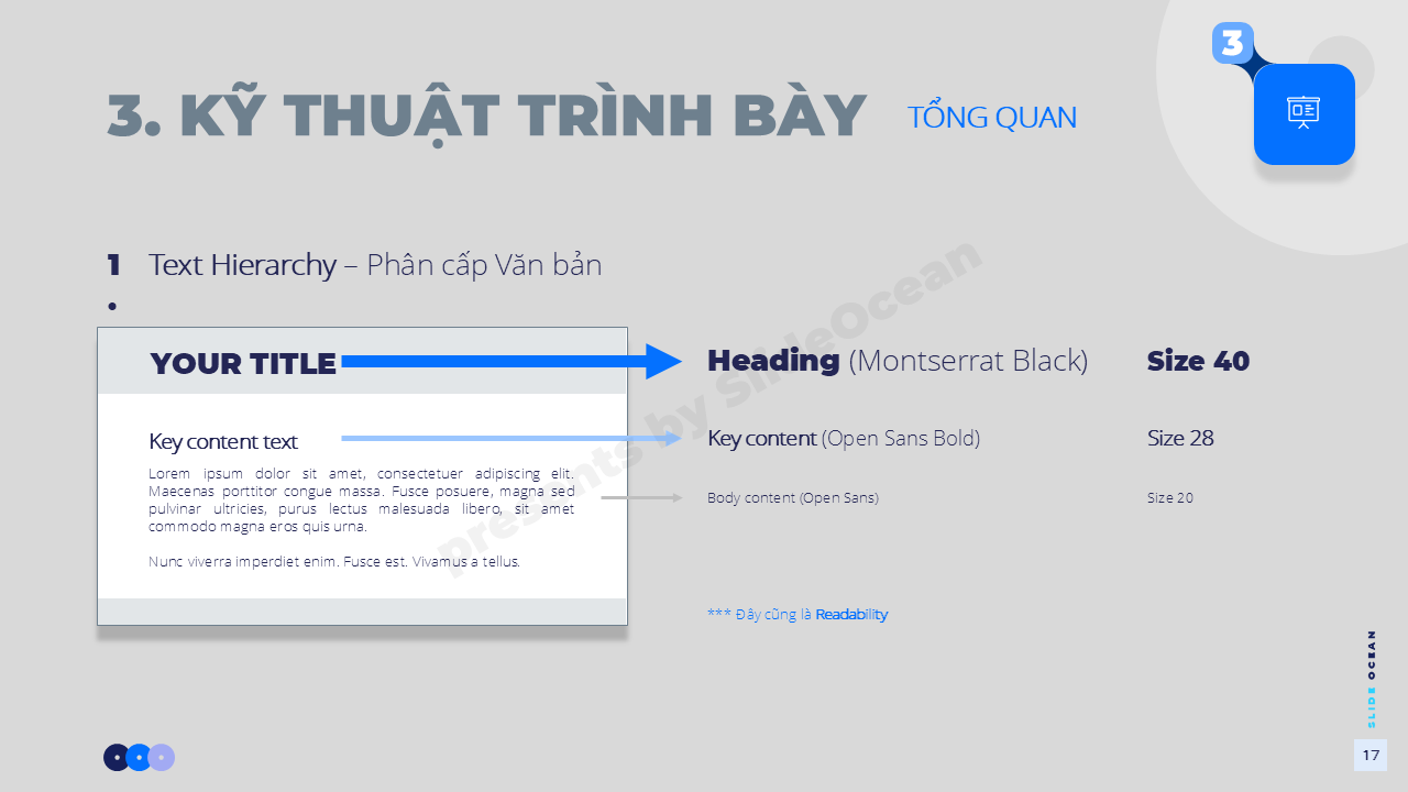Text Hierarchy Đỉnh Cao Trong Powerpoint 2025: Cách Phân Cấp Văn Bản - Kích thước & Phông chữ