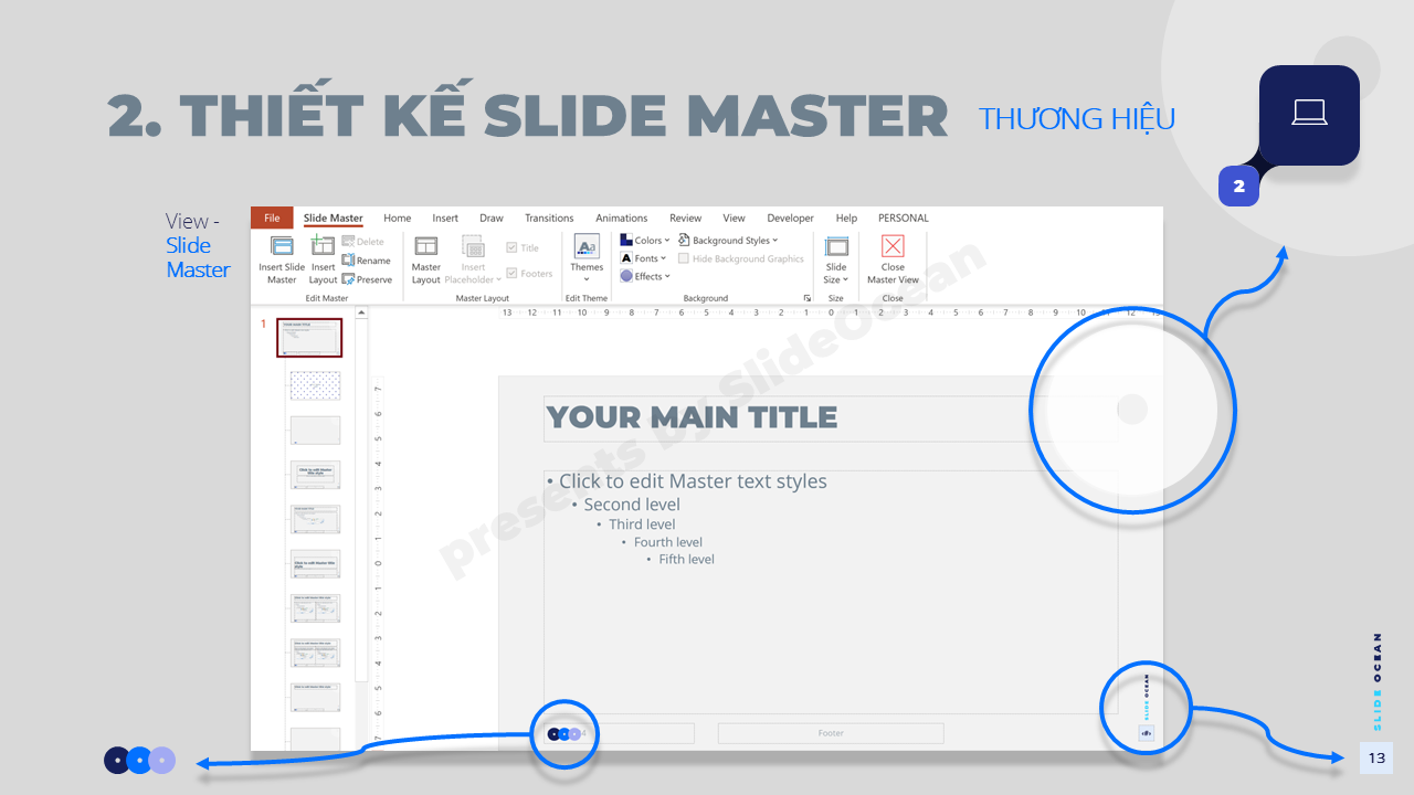 Cách sử dụng Slide Master hiệu quả - Thương hiệu