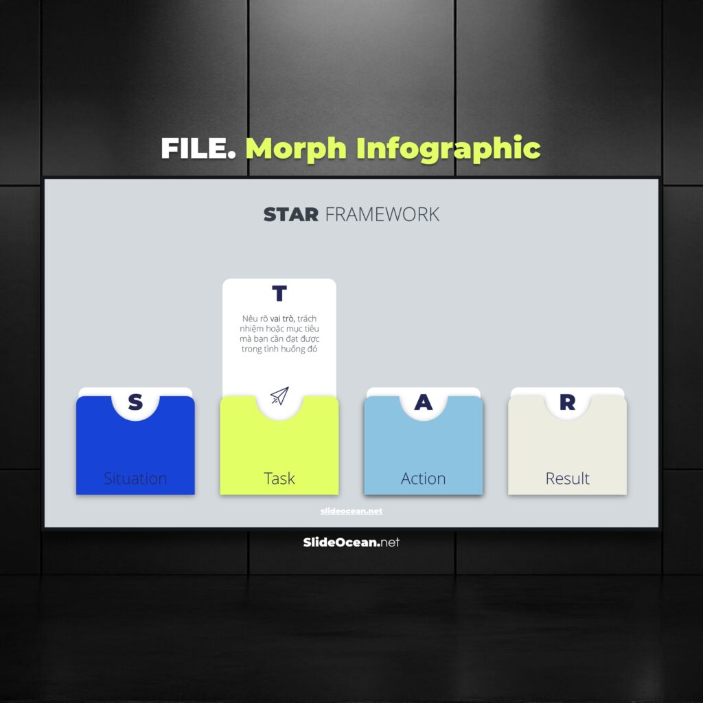 🍟 FREE PowerPoint - Morph Transition – File. Infographic Cover