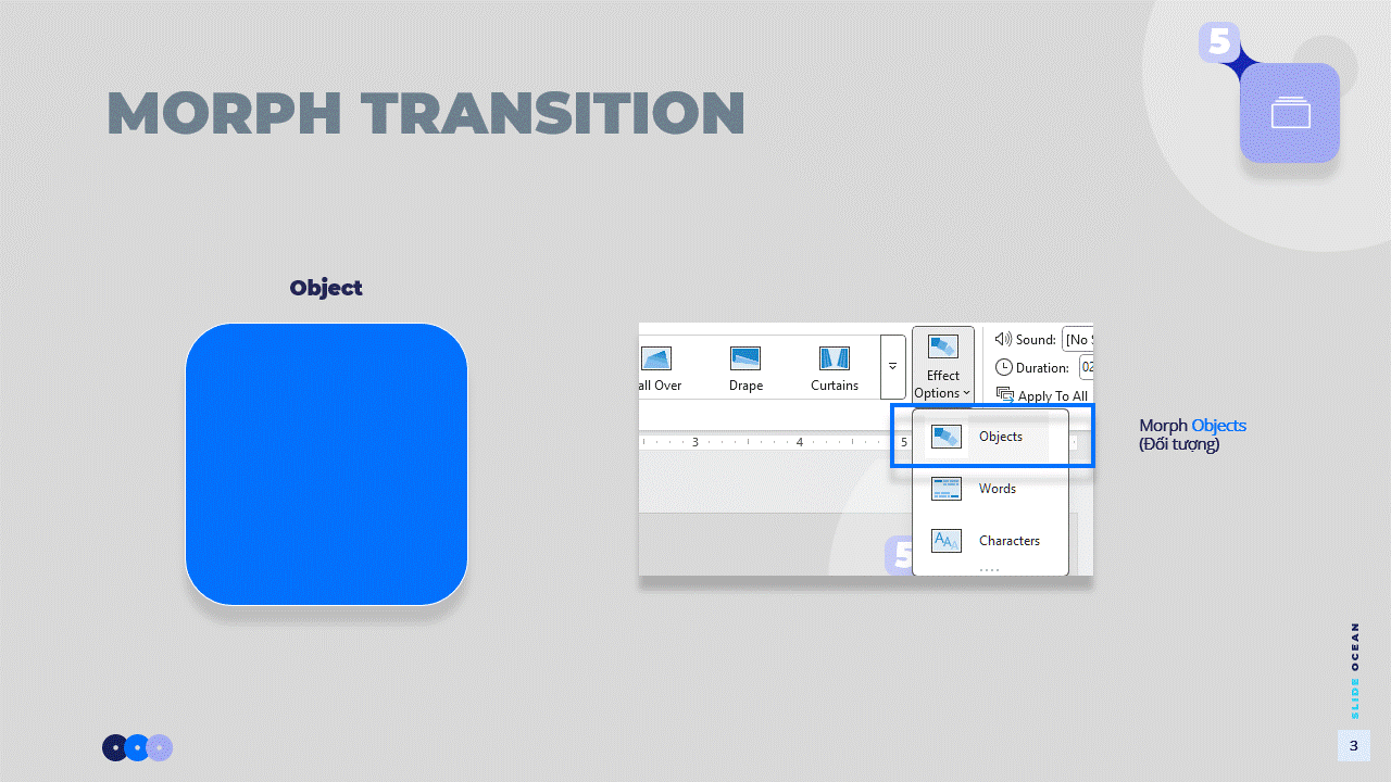 Cách Sử Dụng Morph Transition Trong Powerpoint - Morph Objects