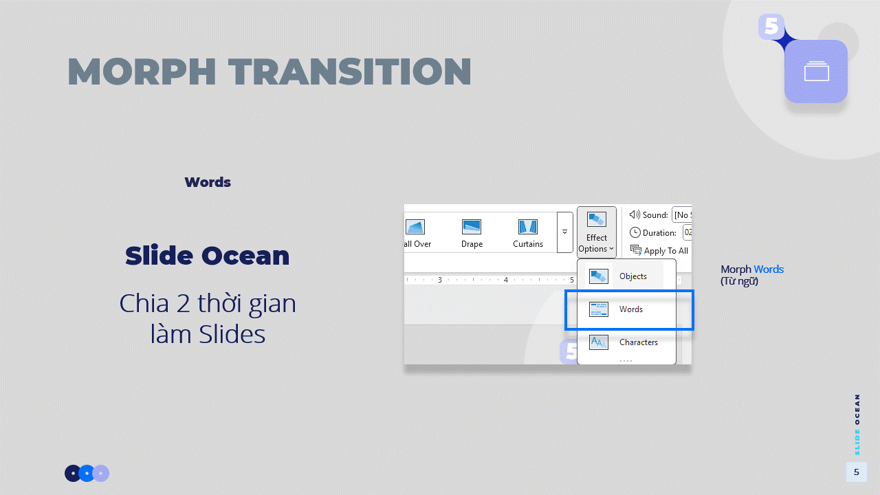 Cách Sử Dụng Morph Transition Trong Powerpoint - Morph Words