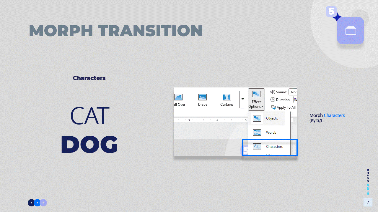 Cách Sử Dụng Morph Transition Trong Powerpoint - Morph Characters