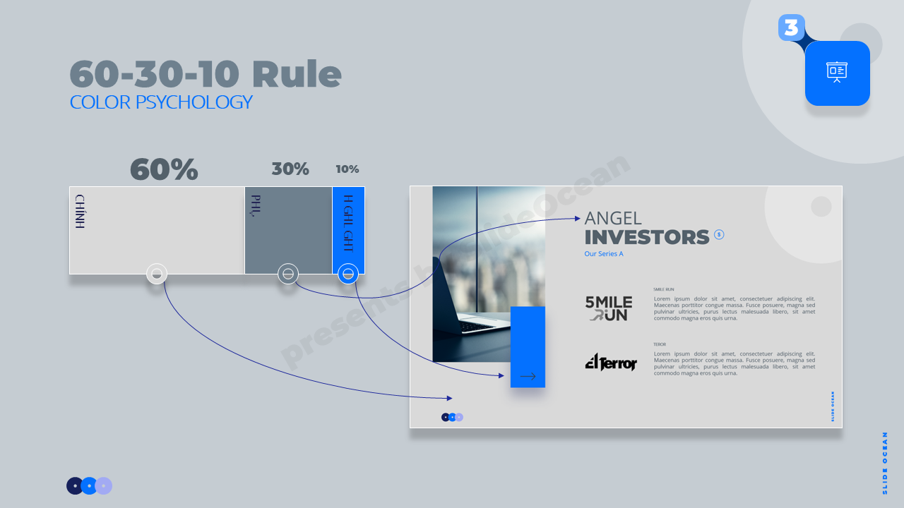 Tâm Lý Học Màu Sắc Trong Thuyết Trình - 60-30-10 Rule