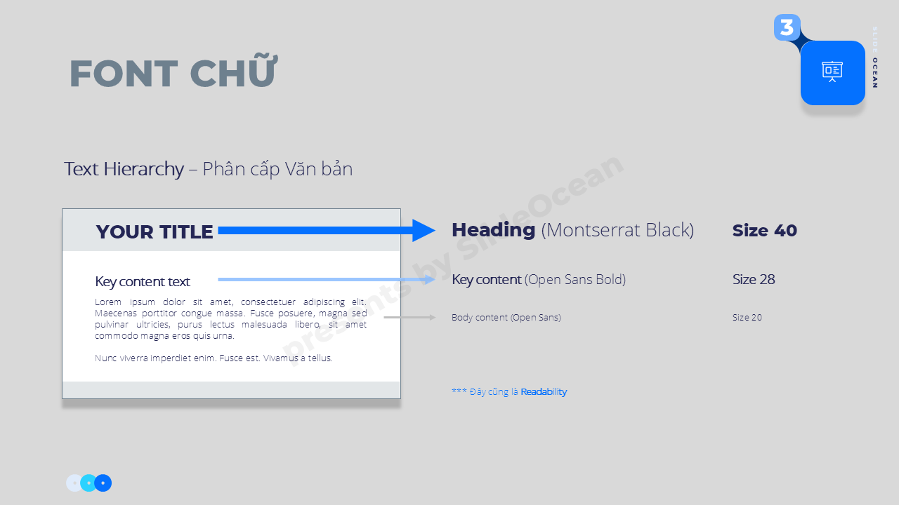 Chọn Font Chữ Cho Bài Thuyết Trình - Hierarchy