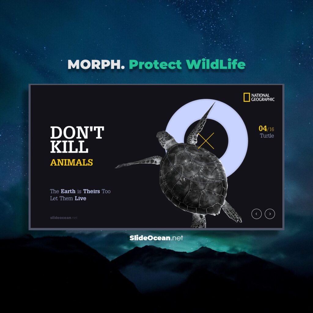 [FREE Slides] Protect WildLife - Morph Transition Cover