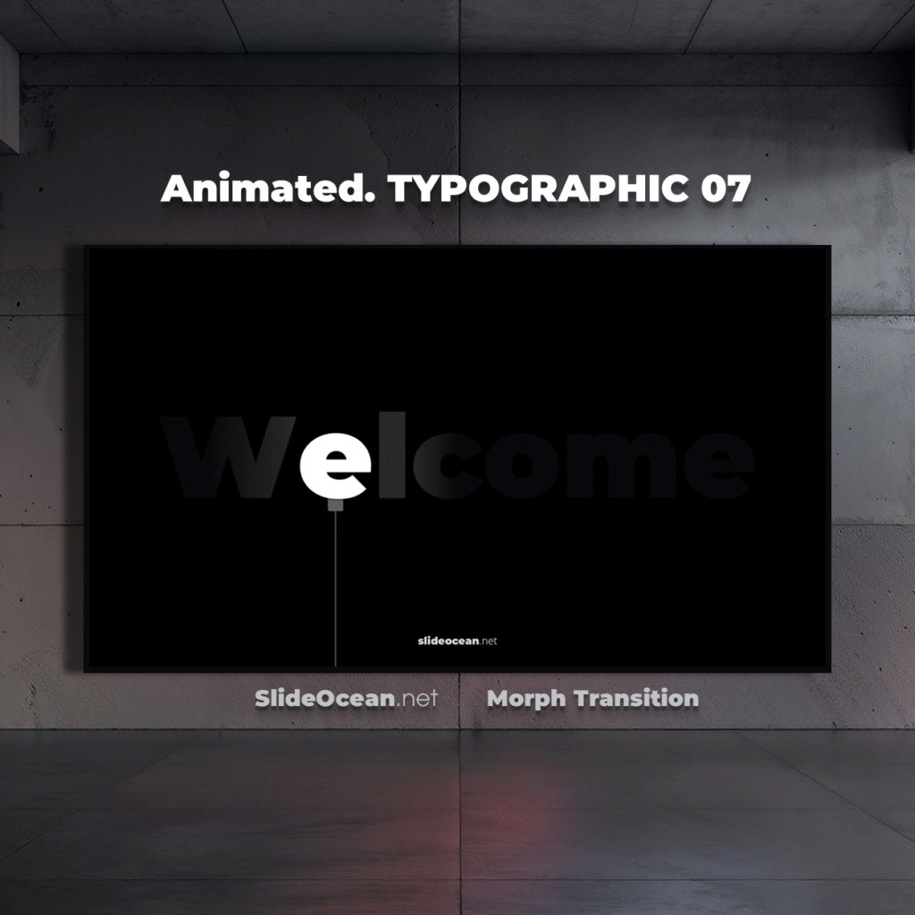 Animated Typographic PowerPoint Slides