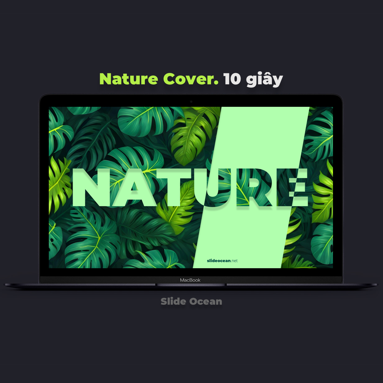 Thủ thuật powerpoint 10s - nature text cover