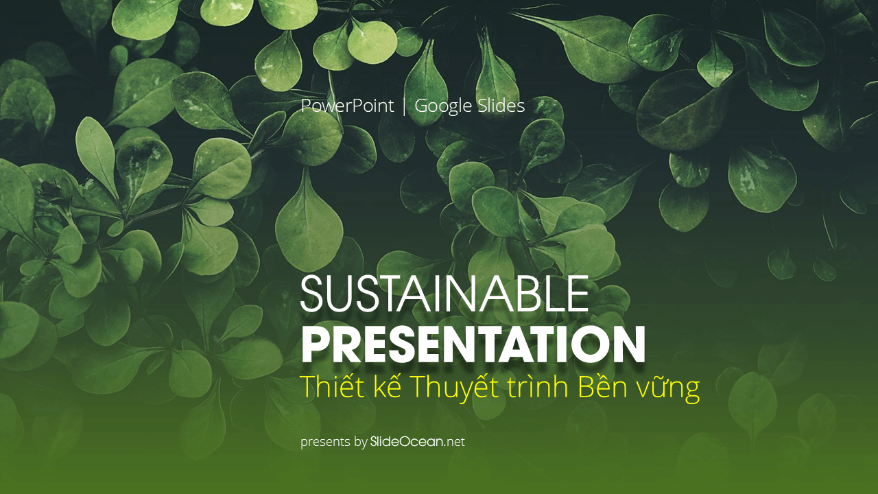 Sustainable Presentation Design: Thiết Kế Thuyết Trình Bền Vững Cho Tương Lai Xanh - Cover