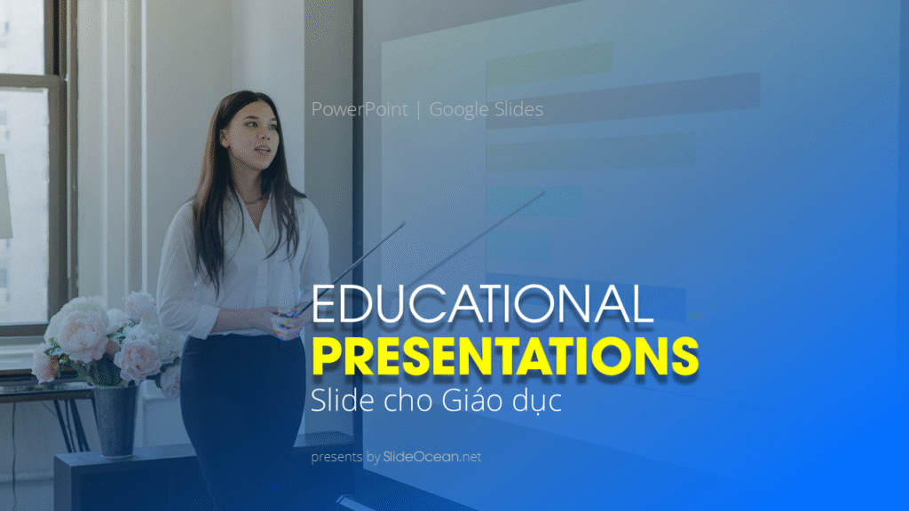 Educational Presentations: Slide Cho Giáo Dục - Cover