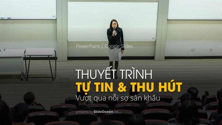 Bí Quyết Thuyết Trình Tự Tin và Thu Hút: Vượt Qua Nỗi Sợ Sân Khấu - Cover