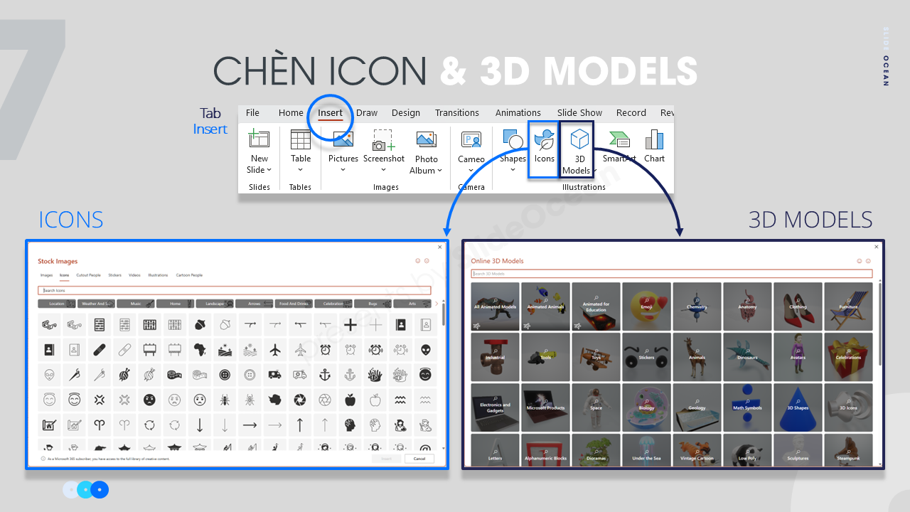 10 Thủ Thuật PowerPoint Chuyên Nghiệp (Nâng Cao) - icon & 3d model