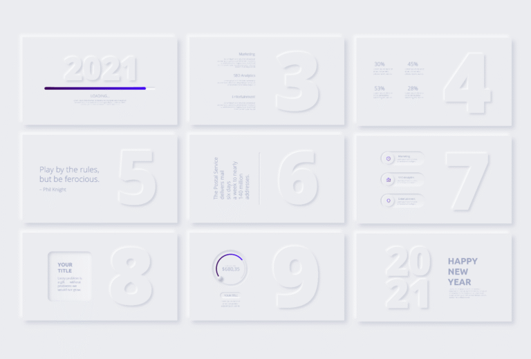 Neumorphism Infographic