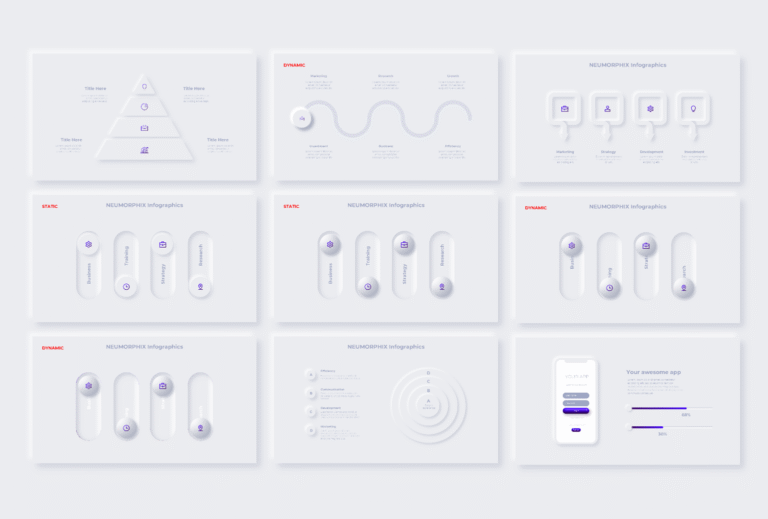 Neumorphism Infographic