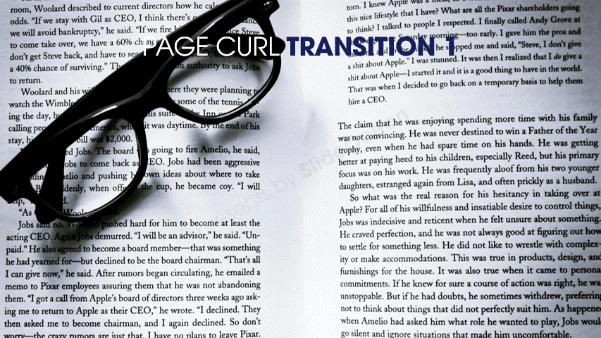 10 Hiệu Ứng Chuyển Cảnh PowerPoint Bắt Mắt Và Chuyên Nghiệp - Page Curl Transition