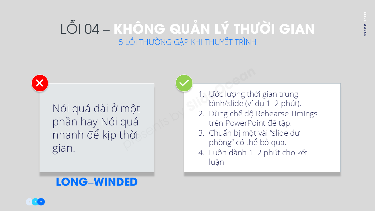 5 lỗi thường gặp khi thuyết trình và cách tránh - Lỗi 4: Không quản lý thời gian