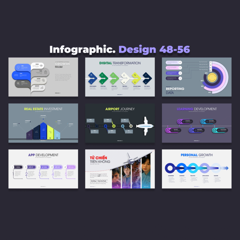 FREE PowerPoint - ANIMATED Infographic Slides - Mẫu 48-56