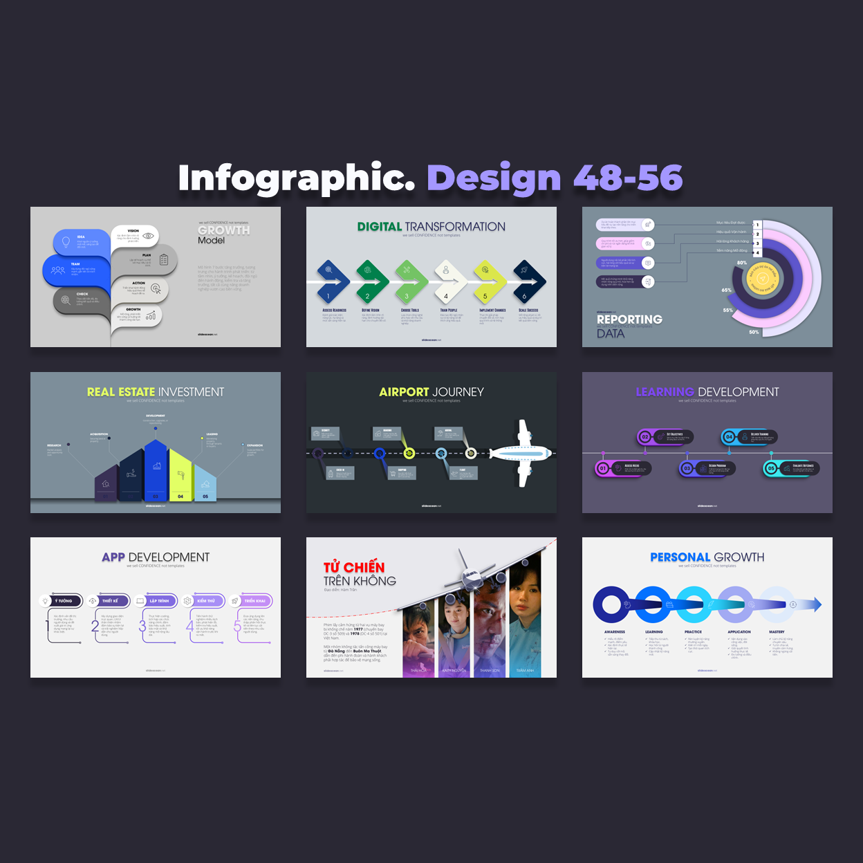 FREE PowerPoint - ANIMATED Infographic Slides - Mẫu 48-56