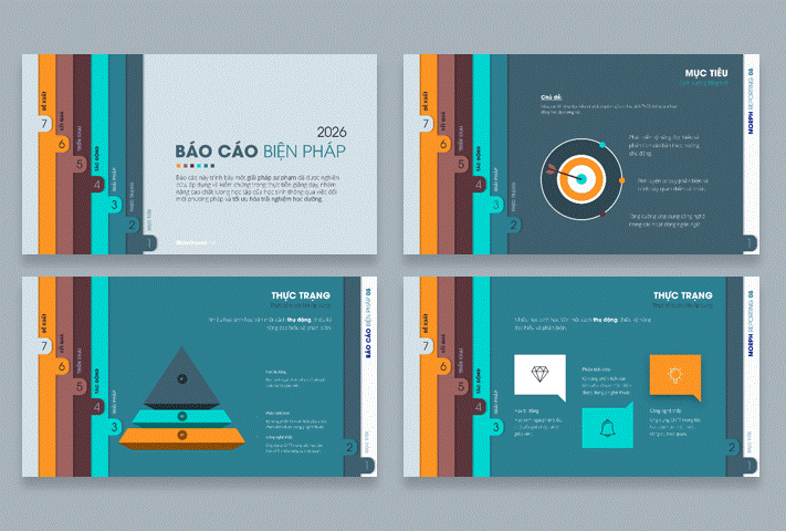 📘Bộ Báo Cáo Biện Pháp / Dự Án 08 – Morph Reporting Màu animation gif