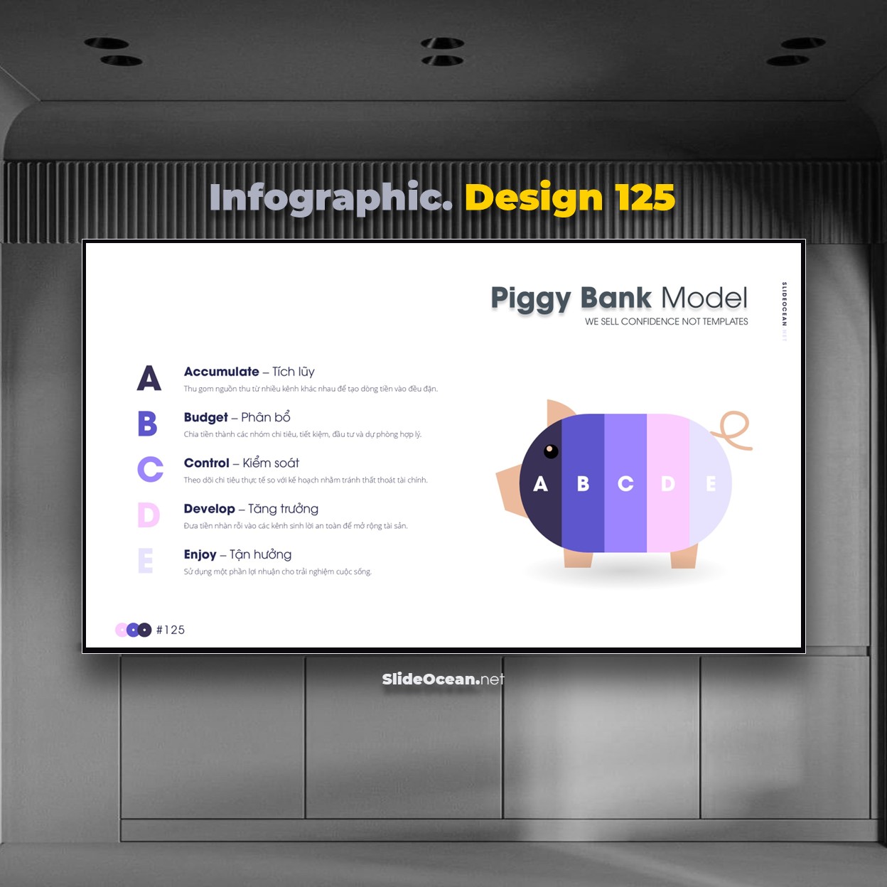 125. Animated Infographic Slides 125 - Piggy Bank Model Cover