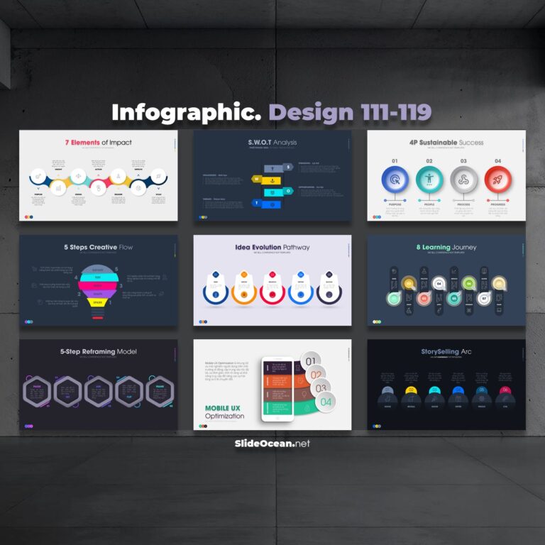 FREE PowerPoint - ANIMATED Infographic Slides - Mẫu 111-119 Cover