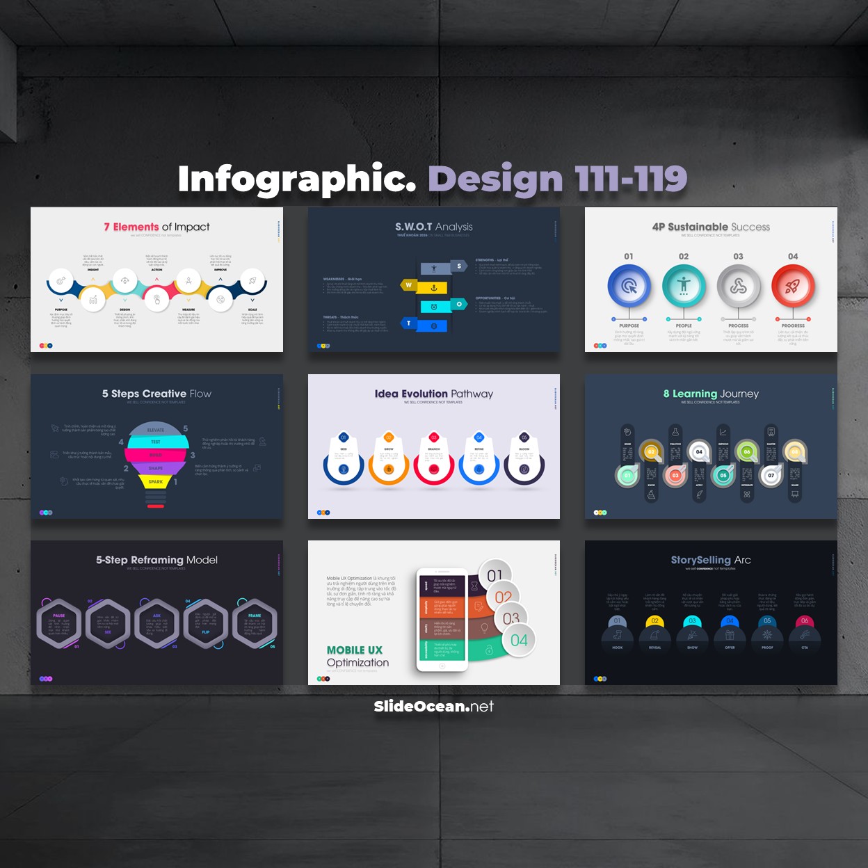 FREE PowerPoint - ANIMATED Infographic Slides - Mẫu 111-119 Cover