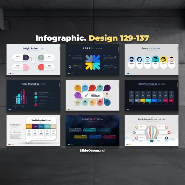FREE PowerPoint - ANIMATED Infographic Slides - Mẫu 129-137