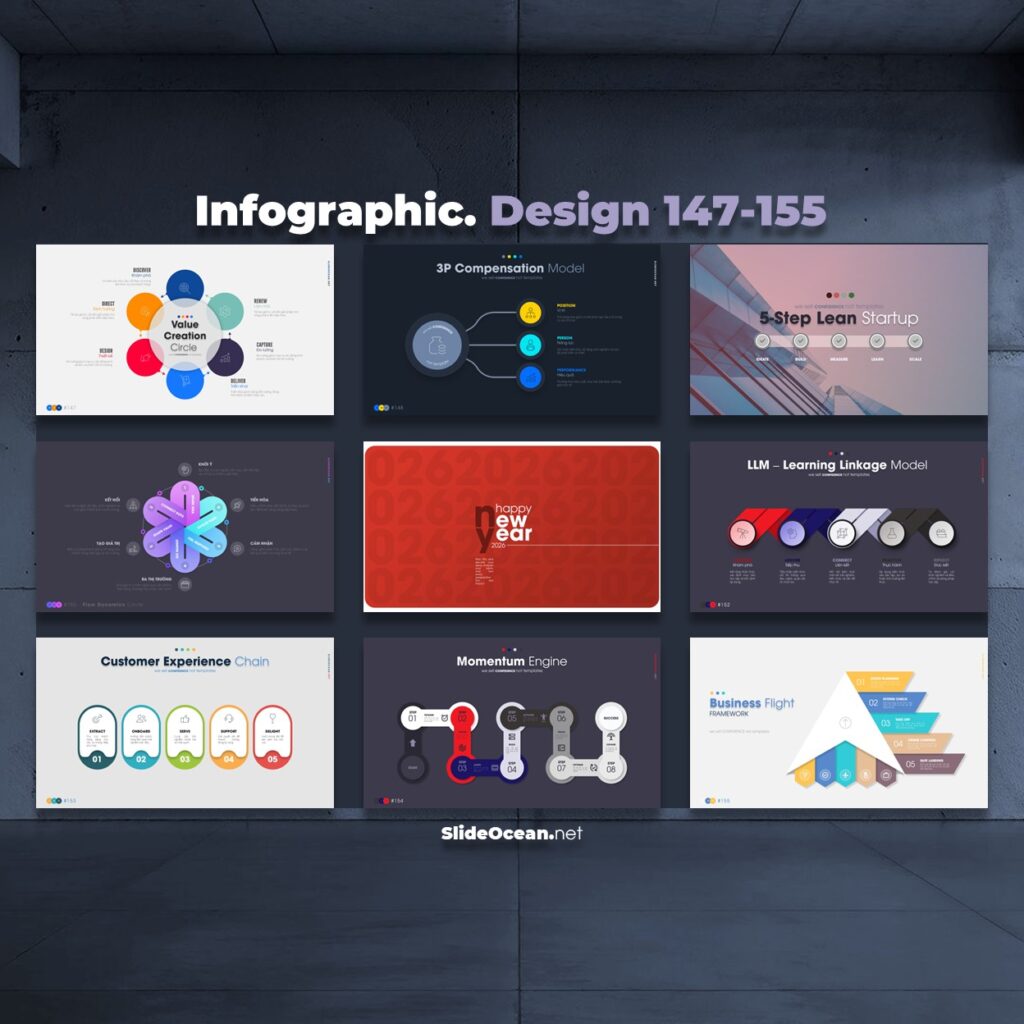 FREE PowerPoint - ANIMATED Infographic Slides - Mẫu 147-155 Cover