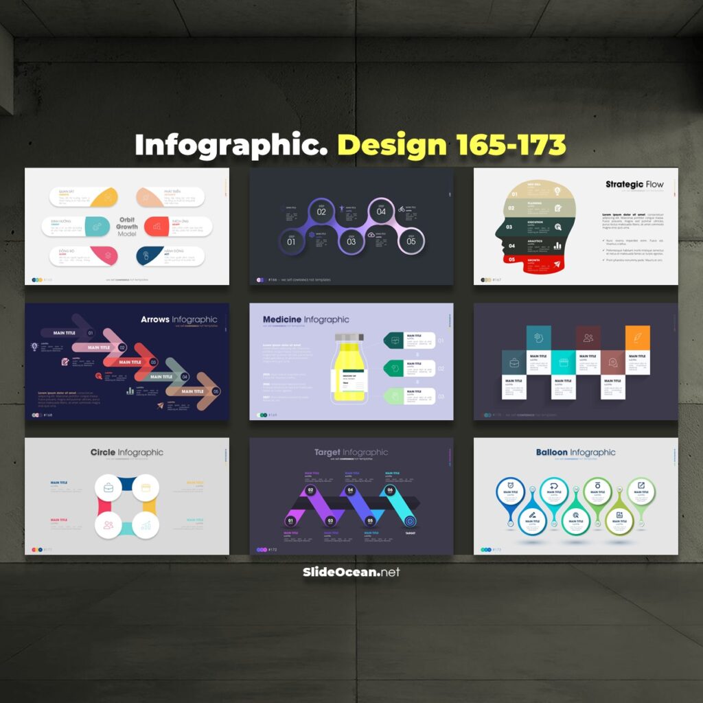 FREE PowerPoint - ANIMATED Infographic Slides - Mẫu 165-173 Cover