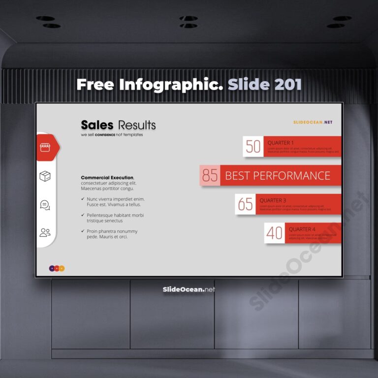 201. Animated Infographic PowerPoint Slides 201 - Quarterly Report Morph Cover