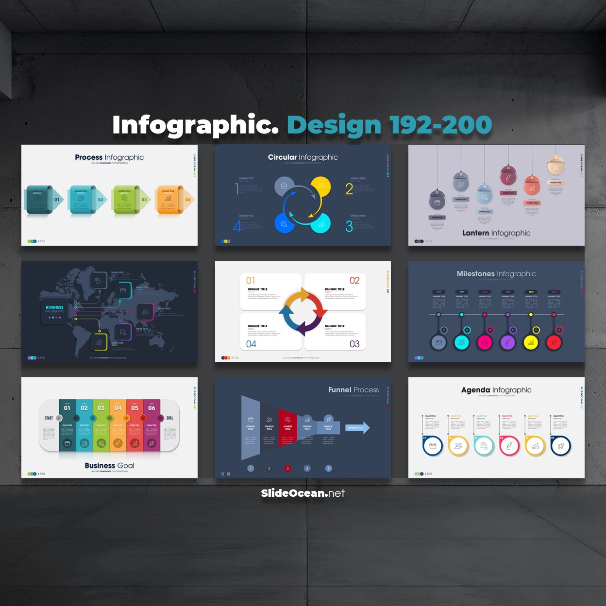 FREE PowerPoint - ANIMATED Infographic Slides - Mẫu 192-200 Cover
