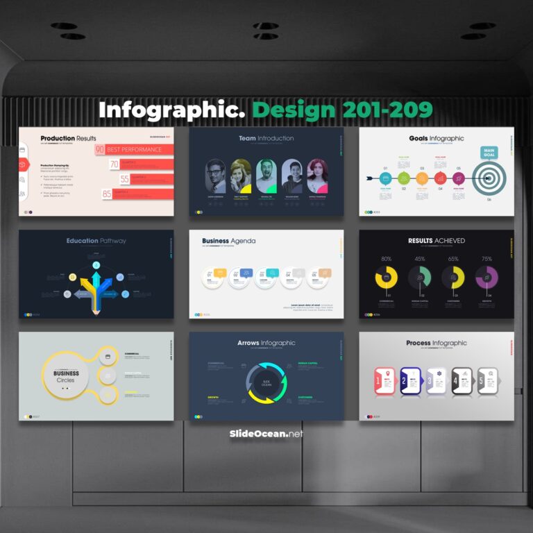 FREE PowerPoint - ANIMATED Infographic Slides - Mẫu 201-209