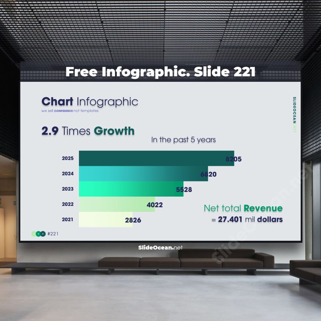 221. Animated Infographic PowerPoint Slides 221 - Chart Infographic Cover