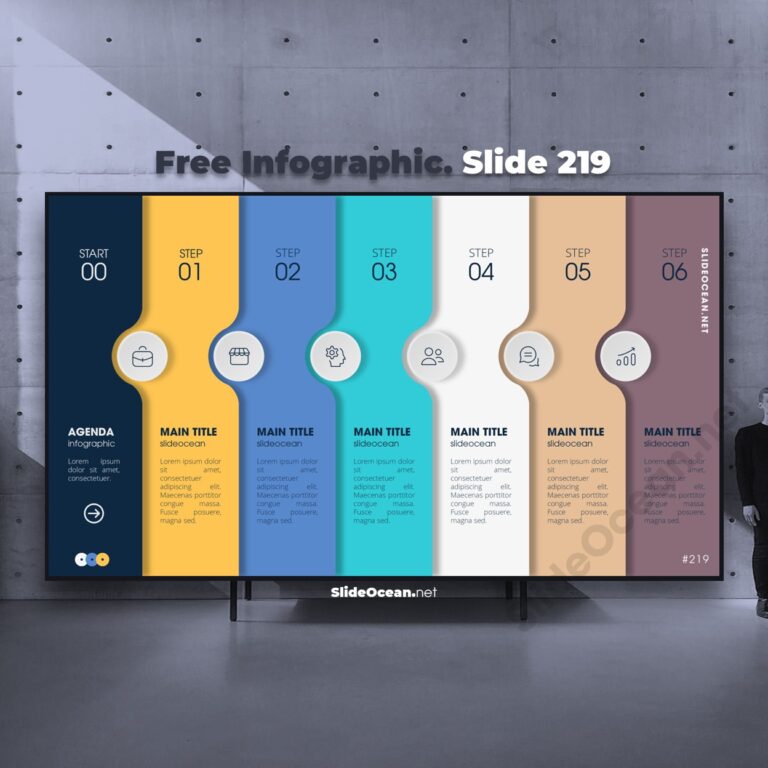 219. Animated Infographic PowerPoint Slides 219 - Agenda Infographic Cover