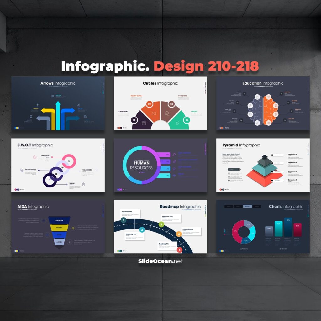FREE PowerPoint - ANIMATED Infographic Slides - Mẫu 210-218 Cover